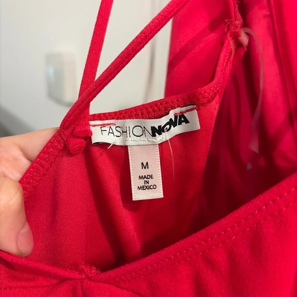 Fashion Nova striking scarlet